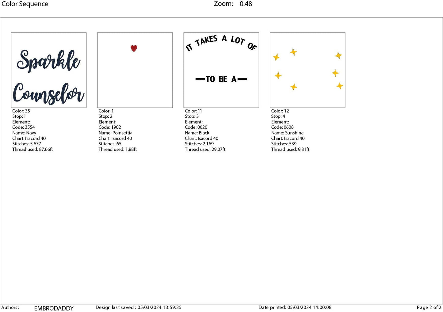 Machine Embroidery files, It takes a lot of Sparkle to be a Counselor, PES, xxx, hus & more, embroidery files