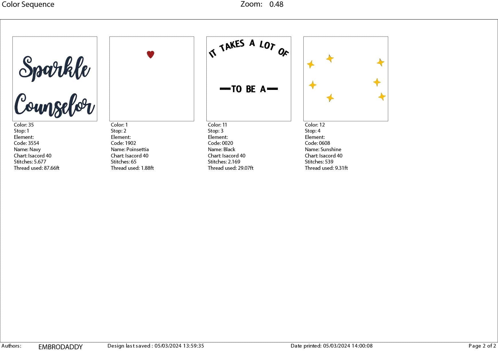 Machine Embroidery files, It takes a lot of Sparkle to be a Counselor, PES, xxx, hus & more, embroidery files