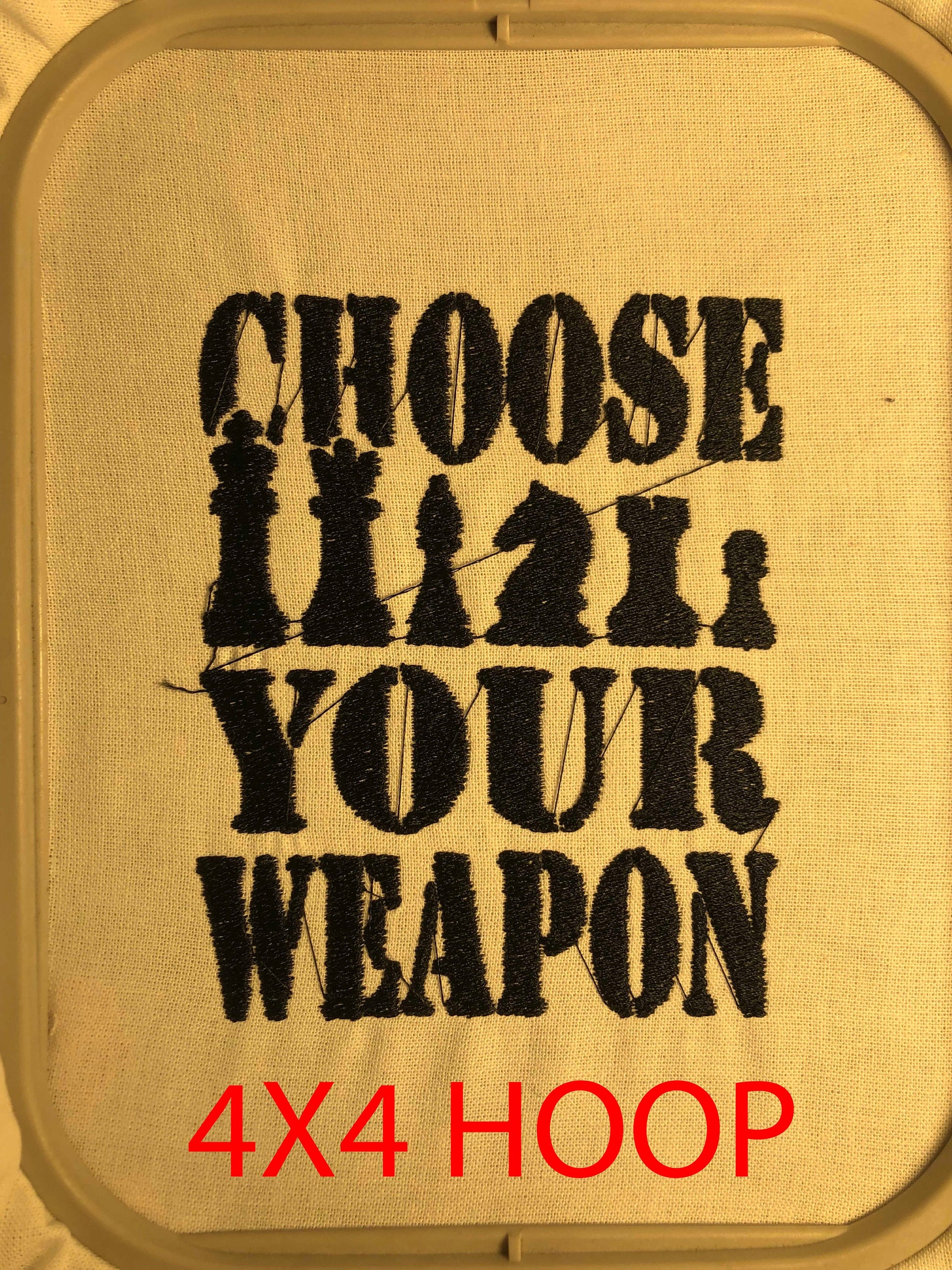 Machine Embroidery files, Choose your weapon, Chess, PES, xxx, hus & more, fan embroidery files