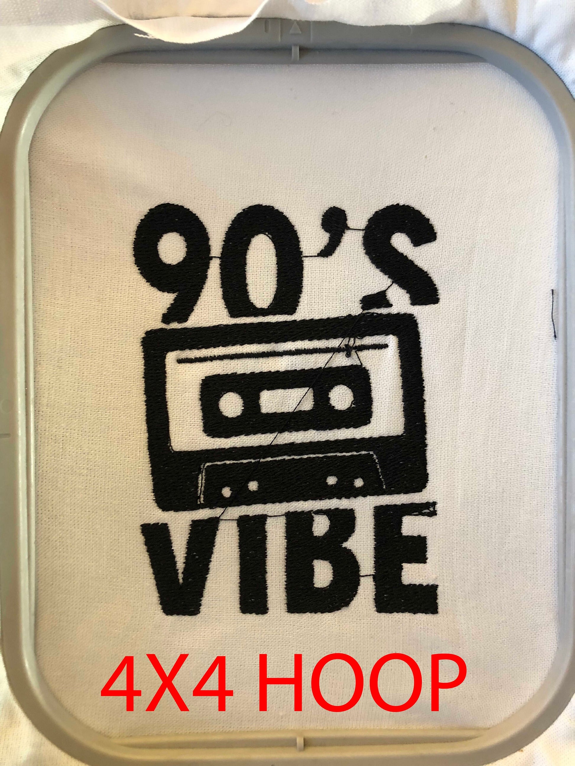 Machine Embroidery files, 90s, nineties, cassette, vibe, music, PES, xxx, hus & more, fan embroidery files