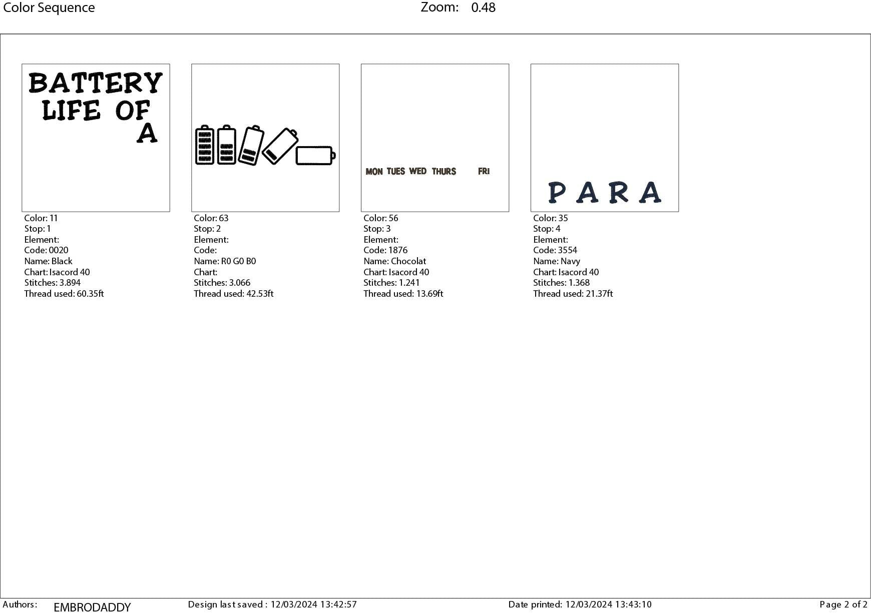 Machine Embroidery files, battery life of a PARA, dst, PES, xxx, hus & more