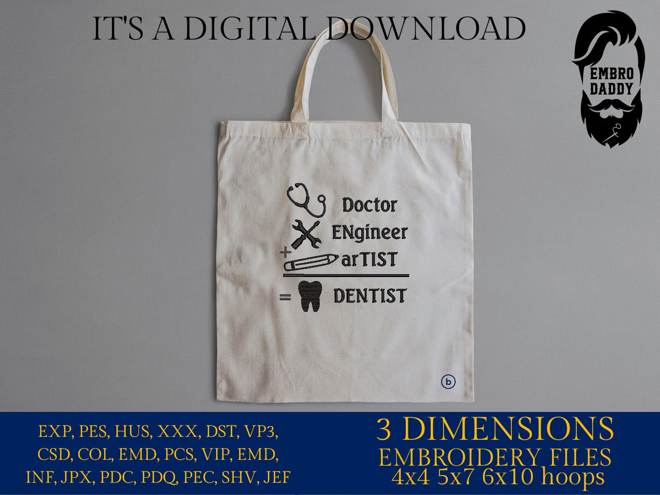 Machine Embroidery files, Dentist, DST, PES, xxx hus & more,