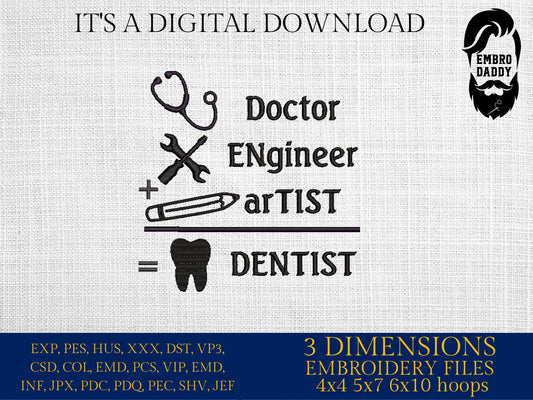 Machine Embroidery files, Dentist, DST, PES, xxx hus & more,