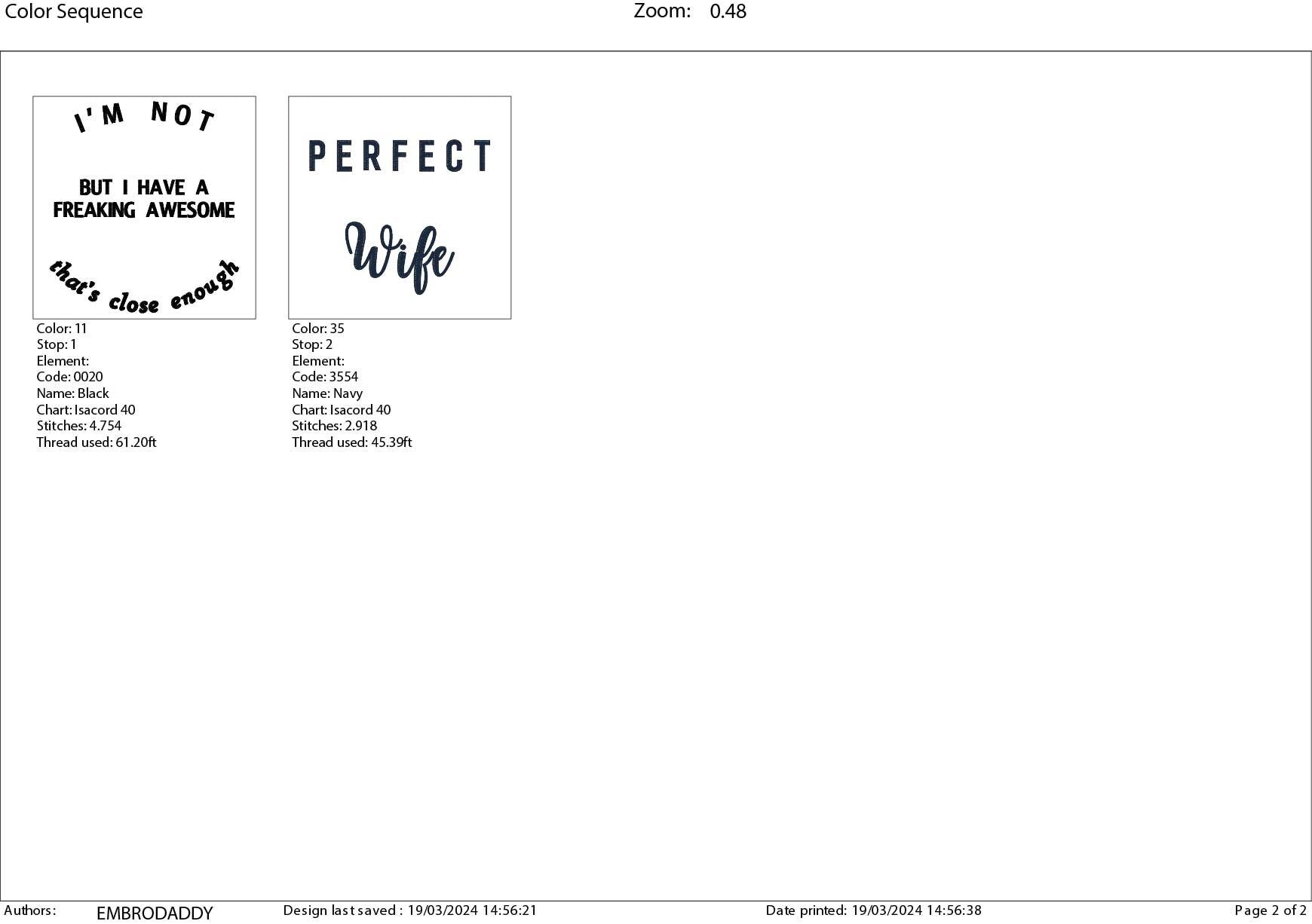 Machine Embroidery files, I'm not perfect, awesome wife, PES, DST, xxx, hus & more