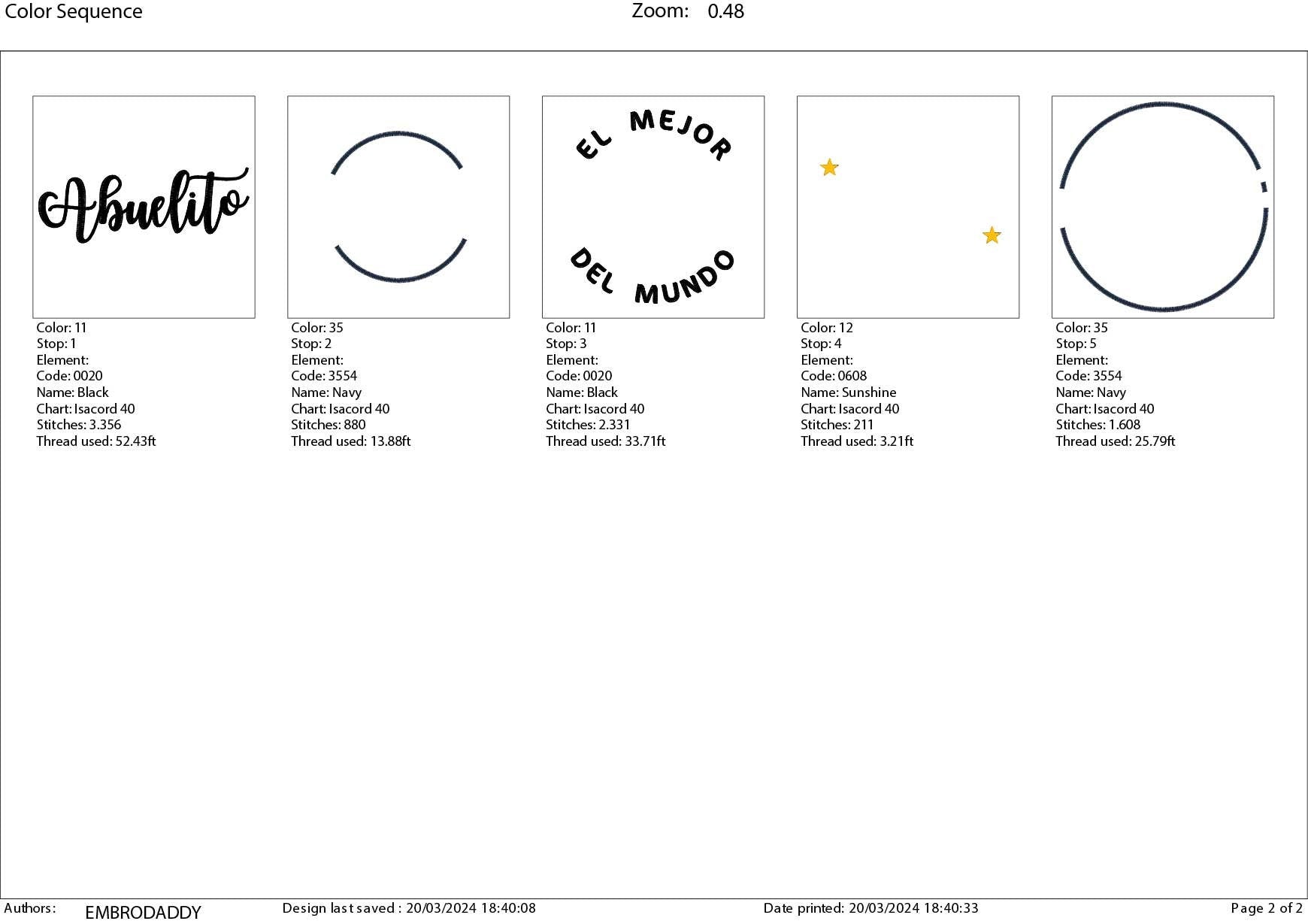 Machine Embroidery files, El mejor Abuelito del mundo, Hispanic Christian PES, DST, xxx, hus & more