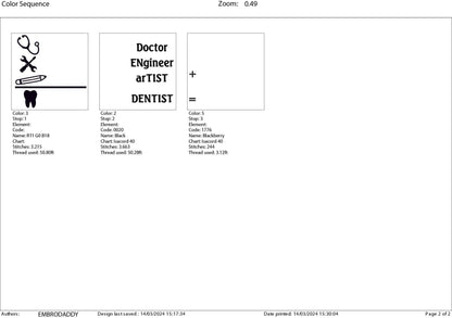 Machine Embroidery files, Dentist, DST, PES, xxx hus & more,