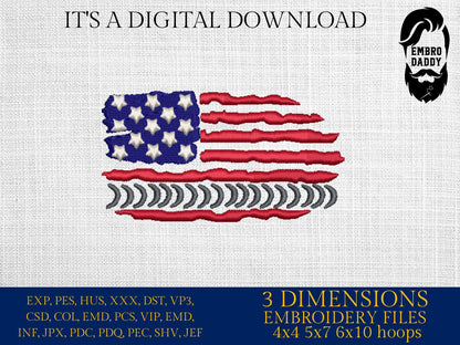Machine Embroidery files, USA flag, Welding Pattern, Welding Pool , PES, DST, xxx, hus & more