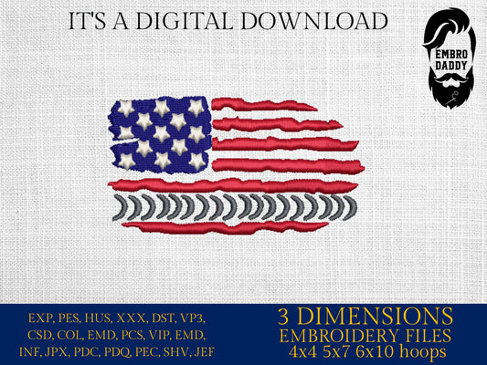 Machine Embroidery files, USA flag, Welding Pattern, Welding Pool , PES, DST, xxx, hus & more