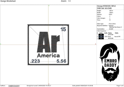 Machine Embroidery files, Rifle, America, PES, dst, xxx hus & more