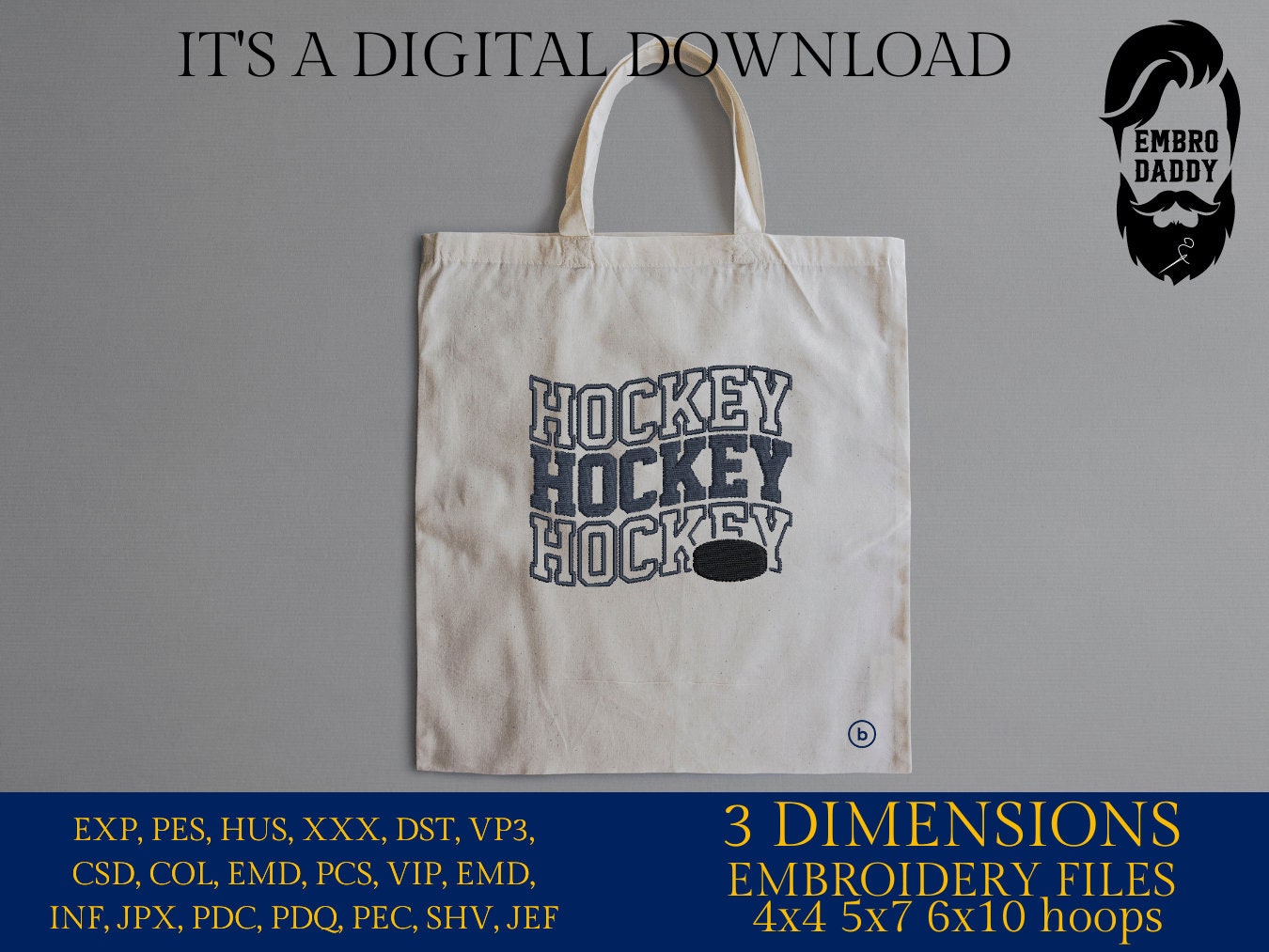 Machine Embroidery files, HOCKEY, DST, PES, xxx, hus & more