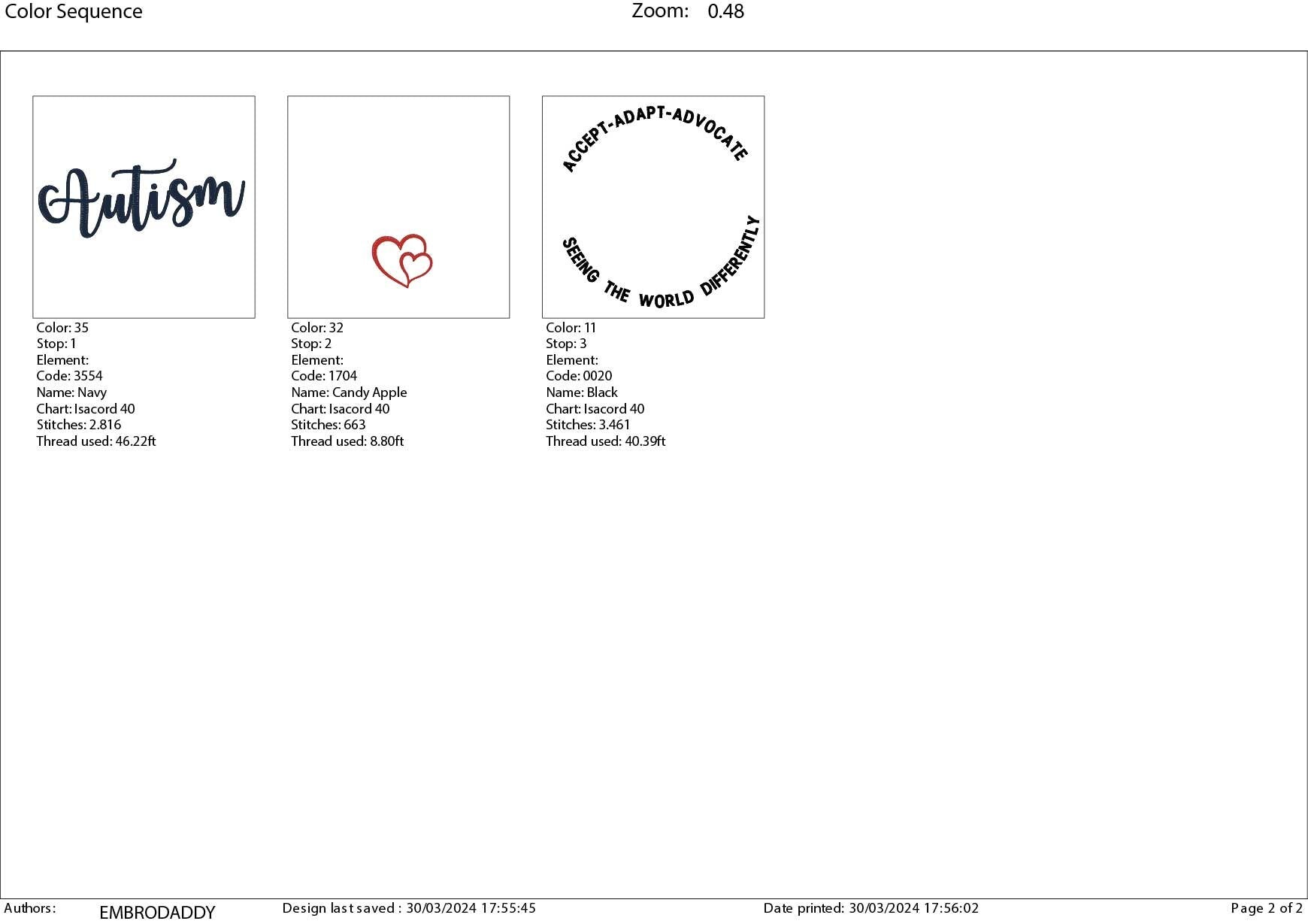 Machine Embroidery files, Autism Awareness, Accept Adapt Advocate, Autism Quotes , PES, dst, xxx hus & more