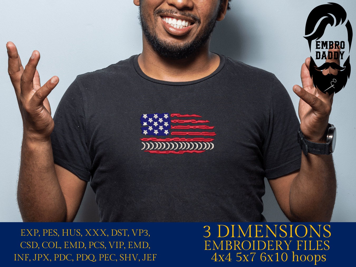 Machine Embroidery files, USA flag, Welding Pattern, Welding Pool , PES, DST, xxx, hus & more