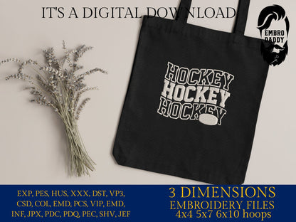 Machine Embroidery files, HOCKEY, DST, PES, xxx, hus & more