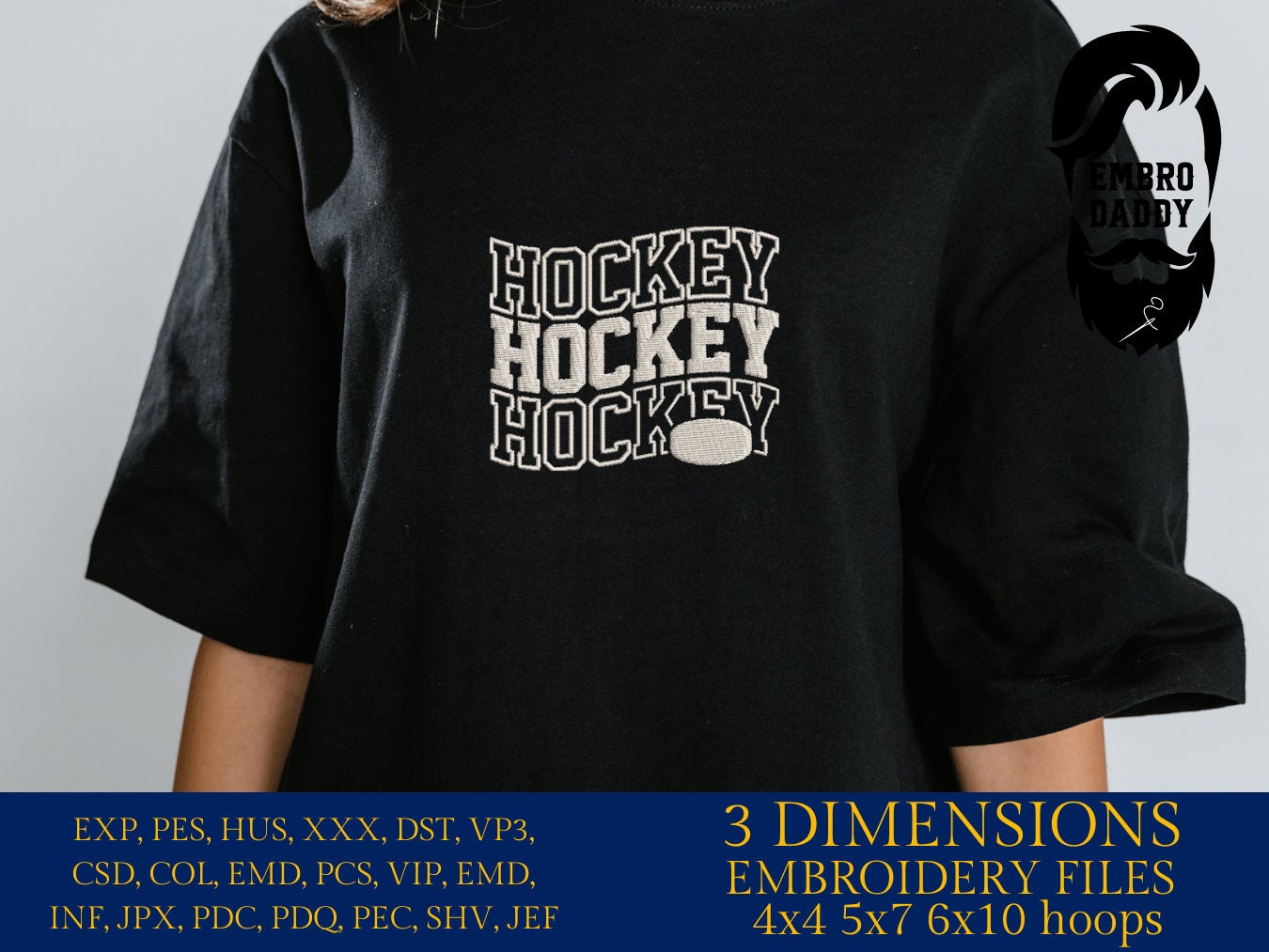 Machine Embroidery files, HOCKEY, DST, PES, xxx, hus & more