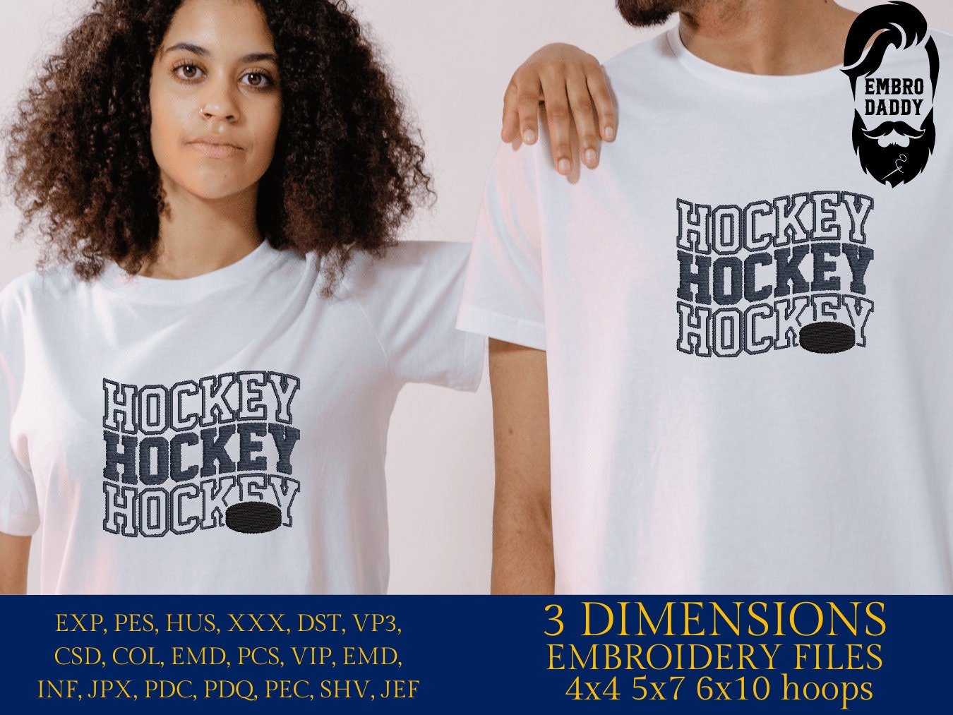 Machine Embroidery files, HOCKEY, DST, PES, xxx, hus & more