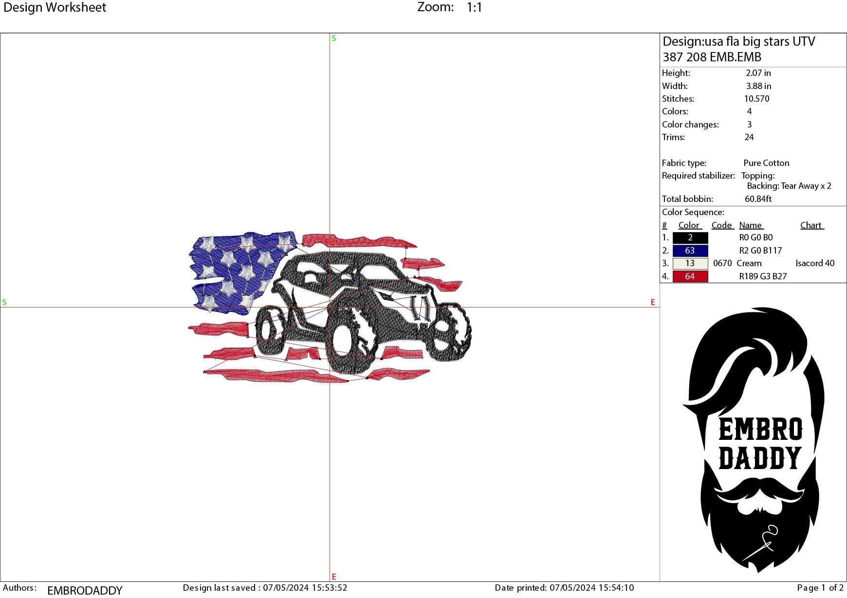 Machine Embroidery files, American Flag, offroad UTV, PES, dst, xxx hus & more