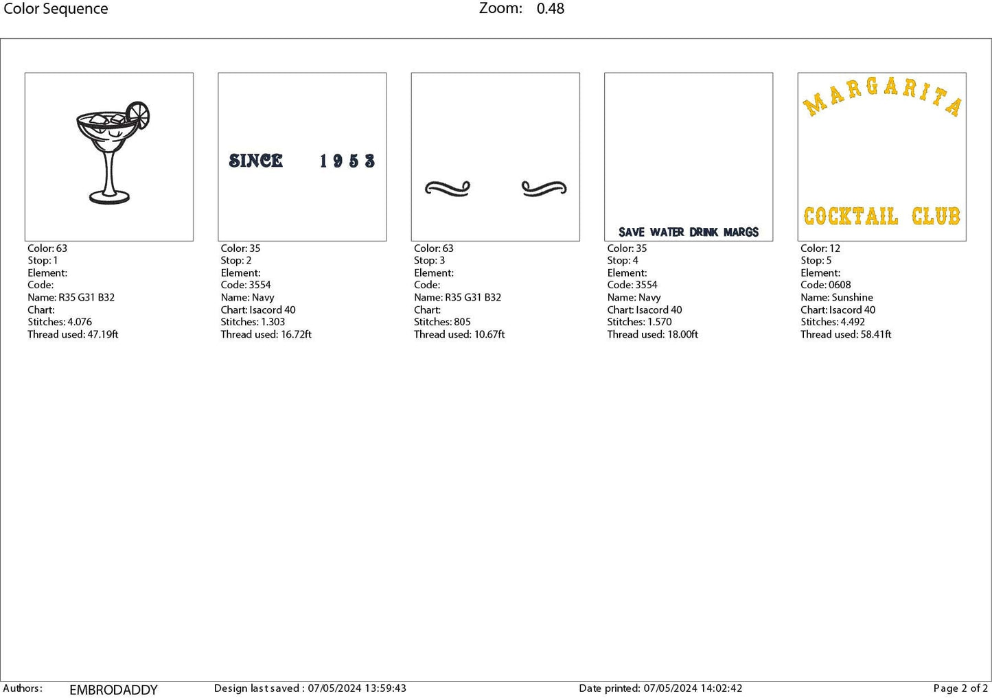 Machine Embroidery files, Margarita cocktail club, DST, PES, xxx, hus & more