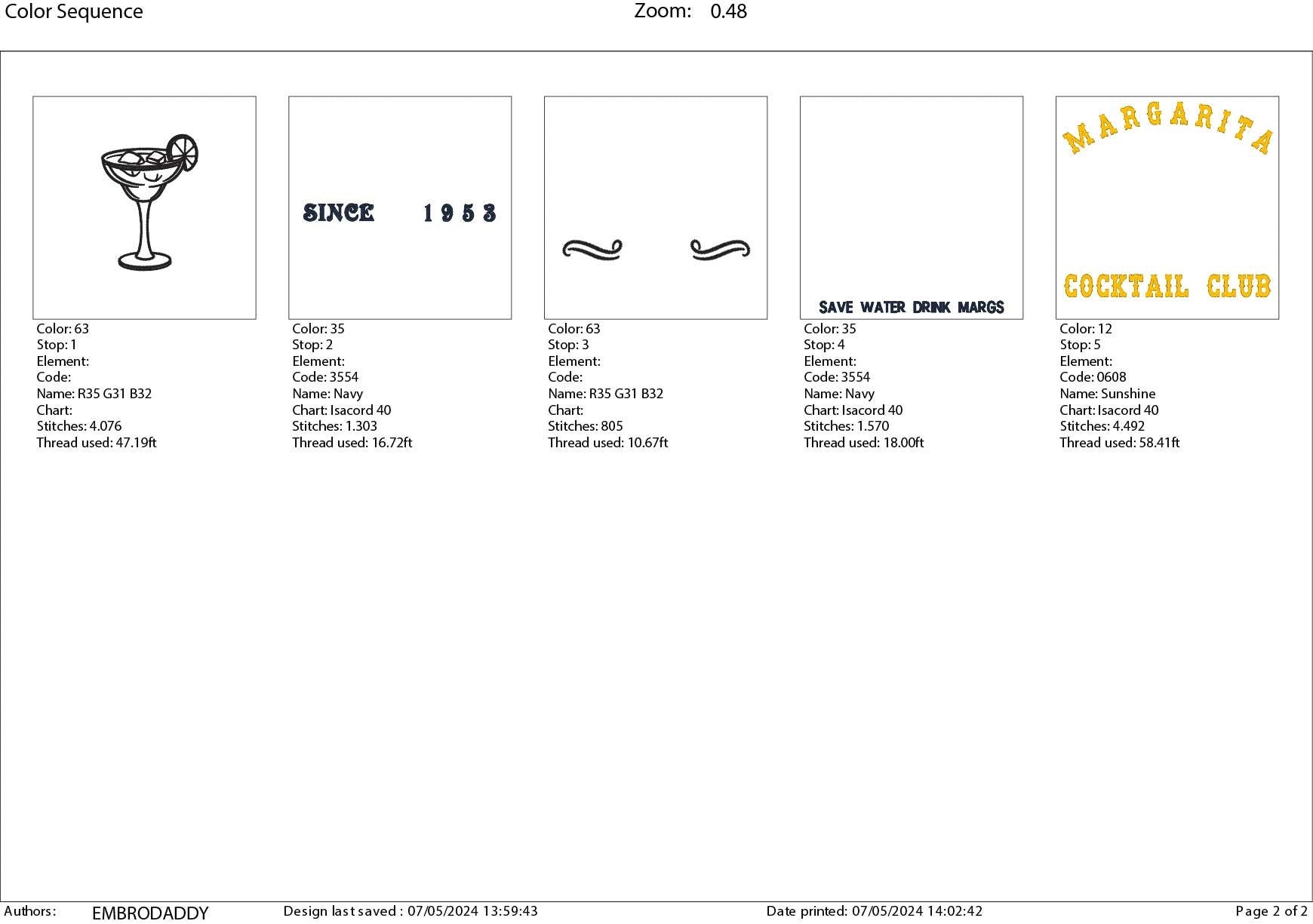 Machine Embroidery files, Margarita cocktail club, DST, PES, xxx, hus & more