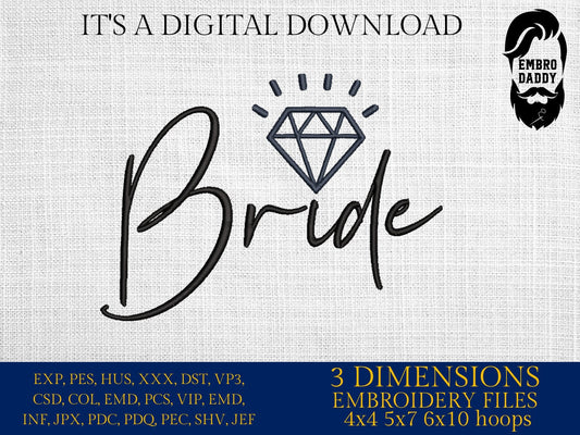 Machine Embroidery files, Bride, PES, xxx, hus & more