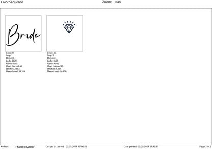 Machine Embroidery files, Bride, PES, xxx, hus & more