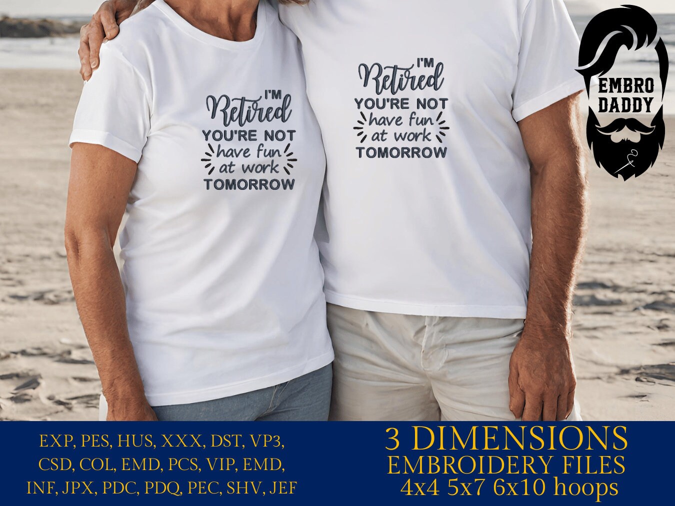 Machine Embroidery files, I'm retired, PES, DST, hus & more