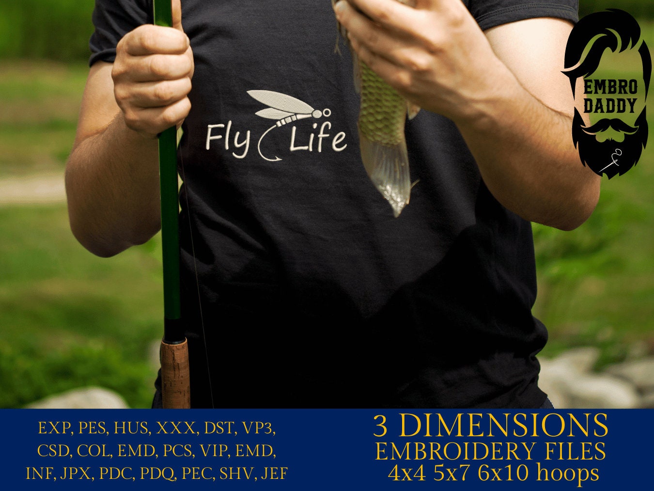 Machine Embroidery files, Fly Life, PES, DST, hus & more