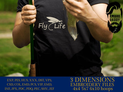 Machine Embroidery files, Fly Life, PES, DST, hus & more