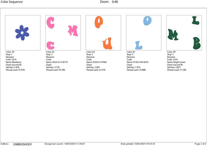 Machine Embroidery files, cool mom club , dst PES, xxx, hus & more