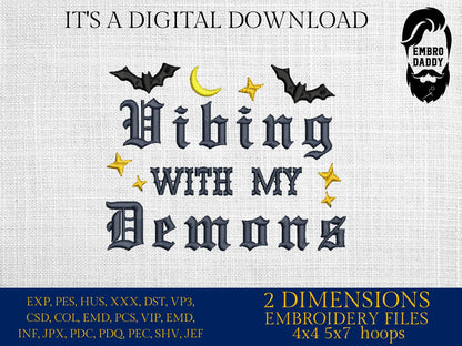 Machine Embroidery files, Dark Humor, Funny, Sarcasm, Sarcastic , Halloween, PES, DST, xxx, hus and more