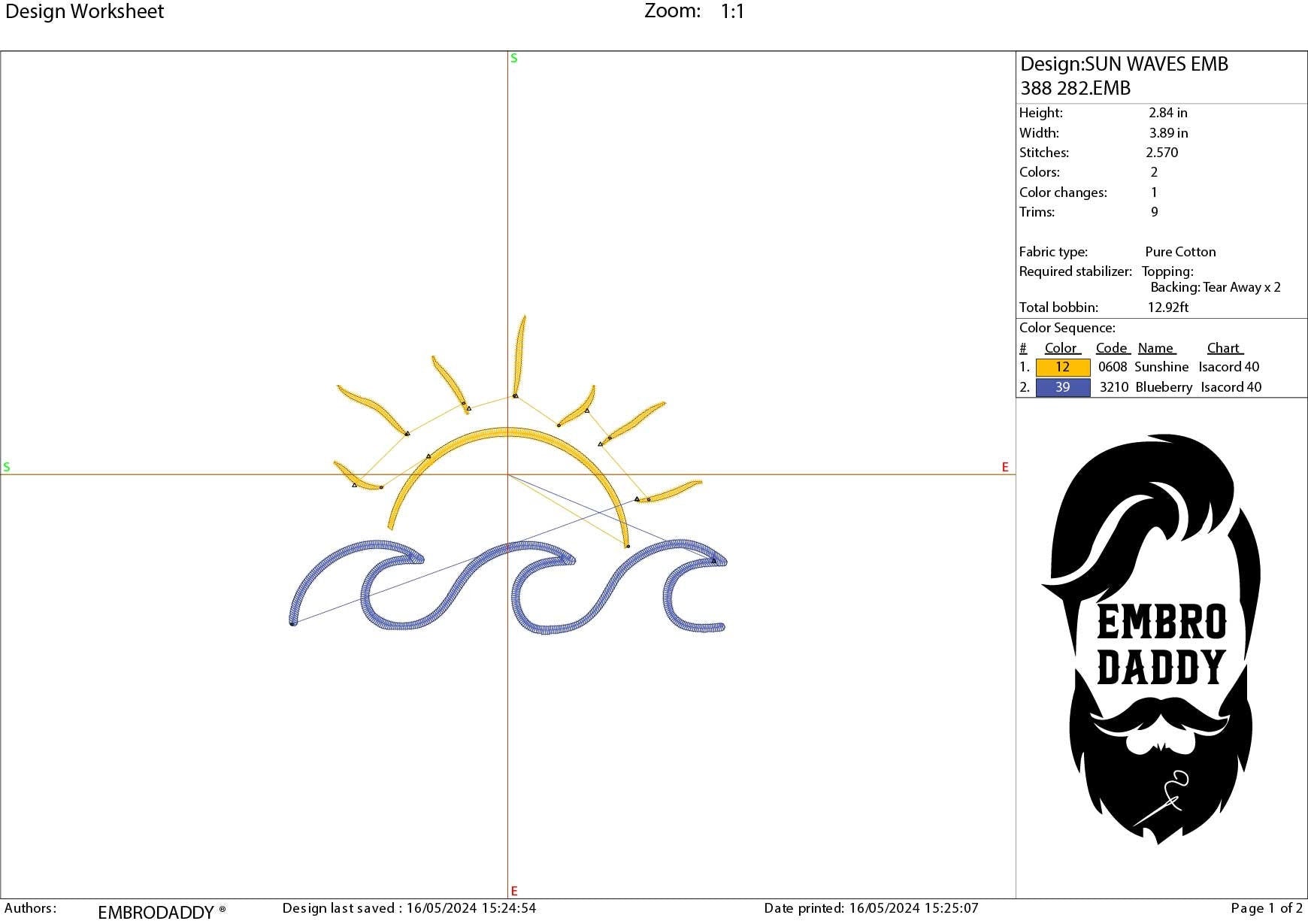 Machine Embroidery files, sunset waves, Summer, PES, DST, xxx, hus and more