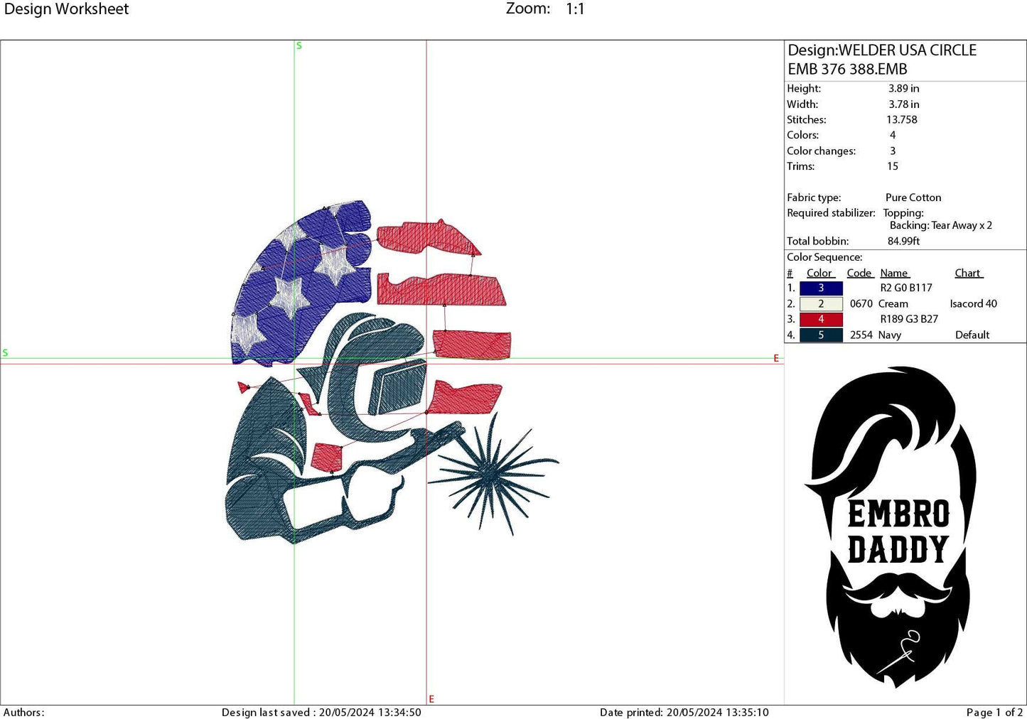 Machine Embroidery files, USA flag, Welding, PES, DST, xxx, hus & more