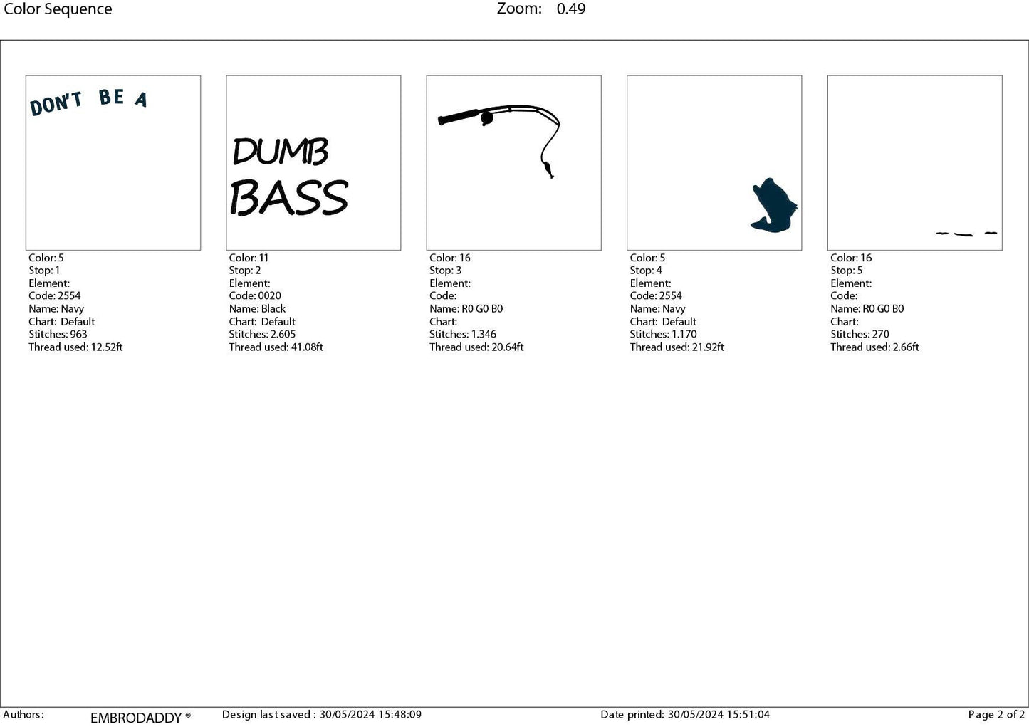 Machine Embroidery files, don't be a dumb bass, PES, DST, hus & more