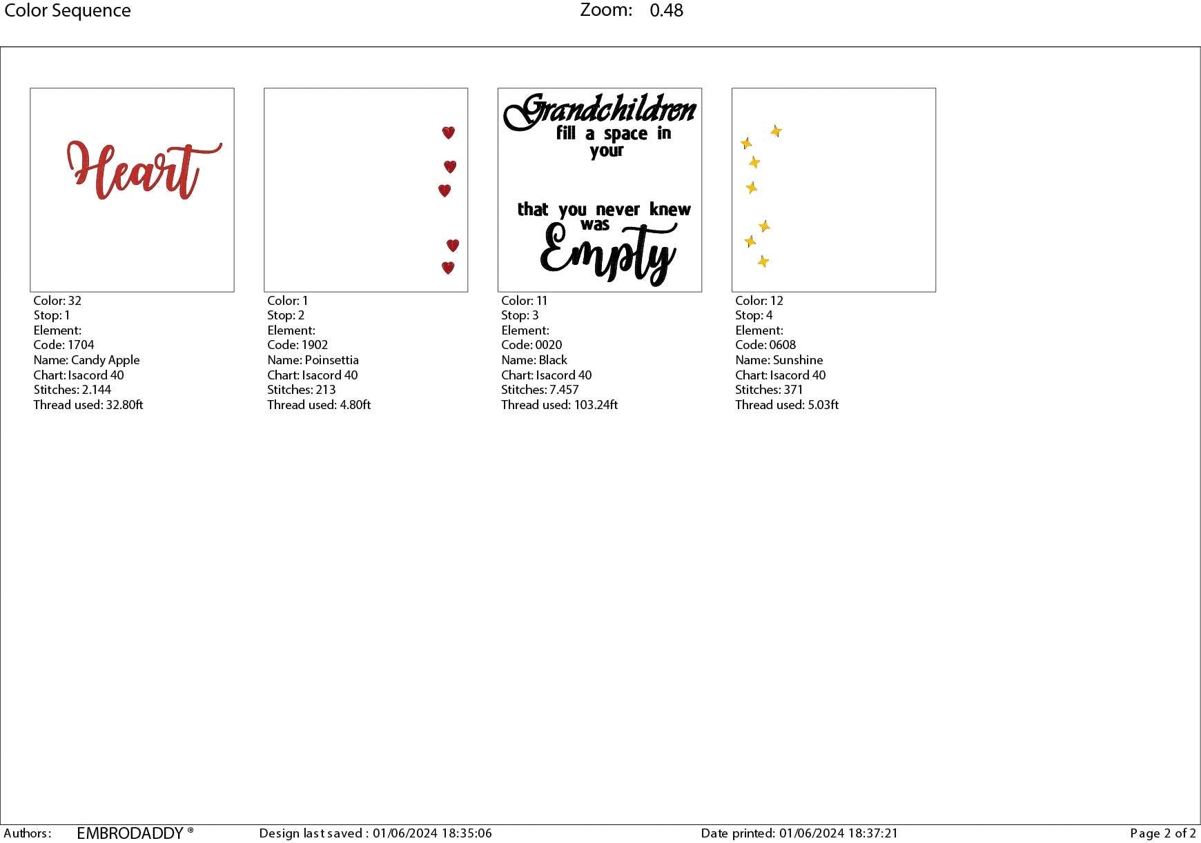 Machine Embroidery files, Grandchildren fill a space in your heart, PES, xxx, hus & more, embroidery files