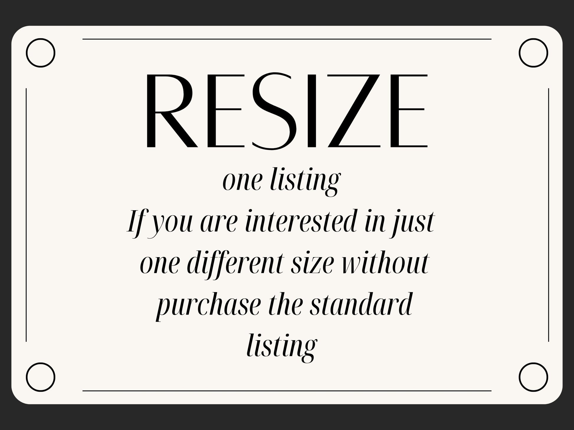 Resize Your Design