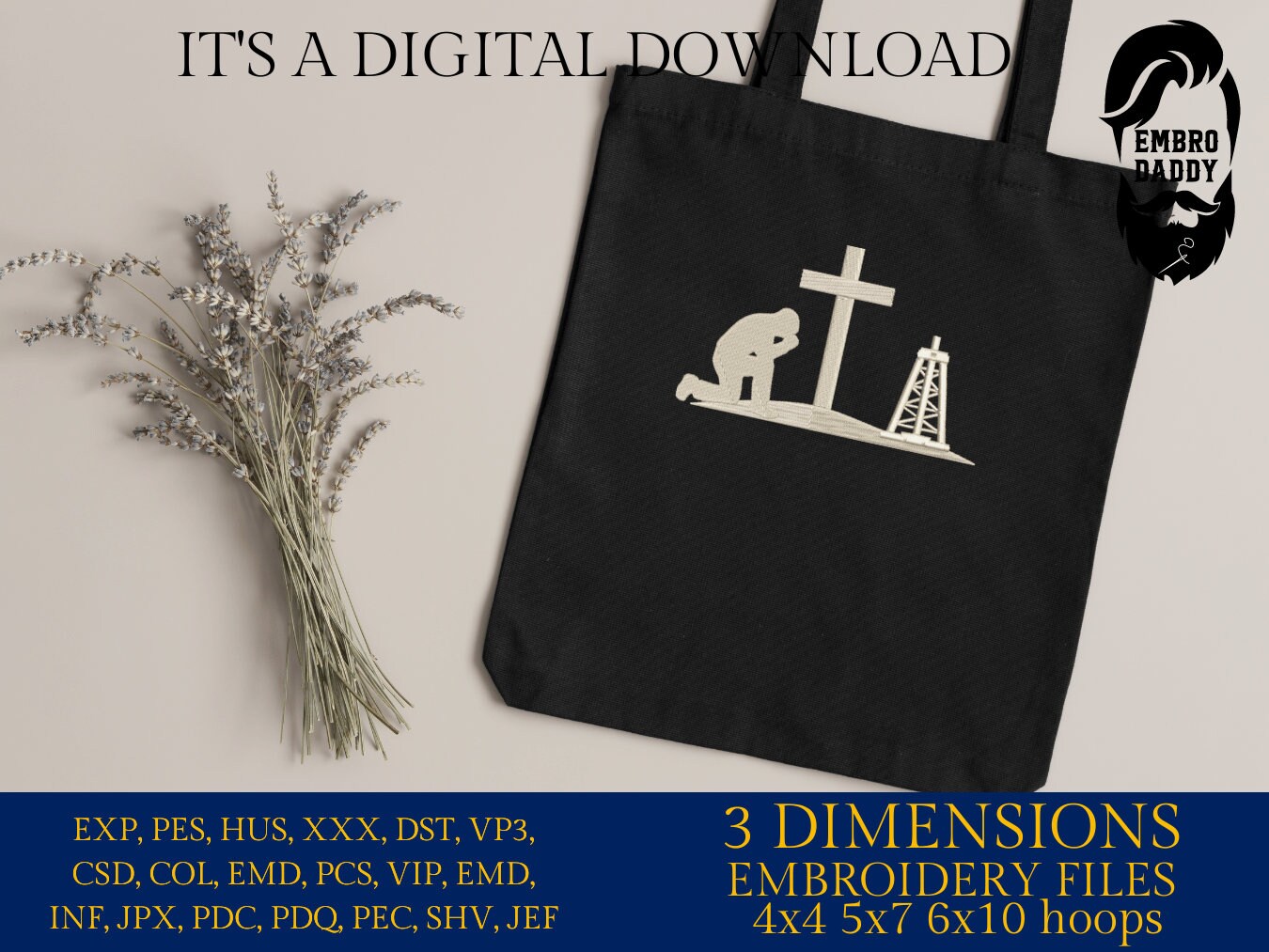 Machine Embroidery files, Oilfield flag, Oilfield worker, DST, PES, xxx, hus & more