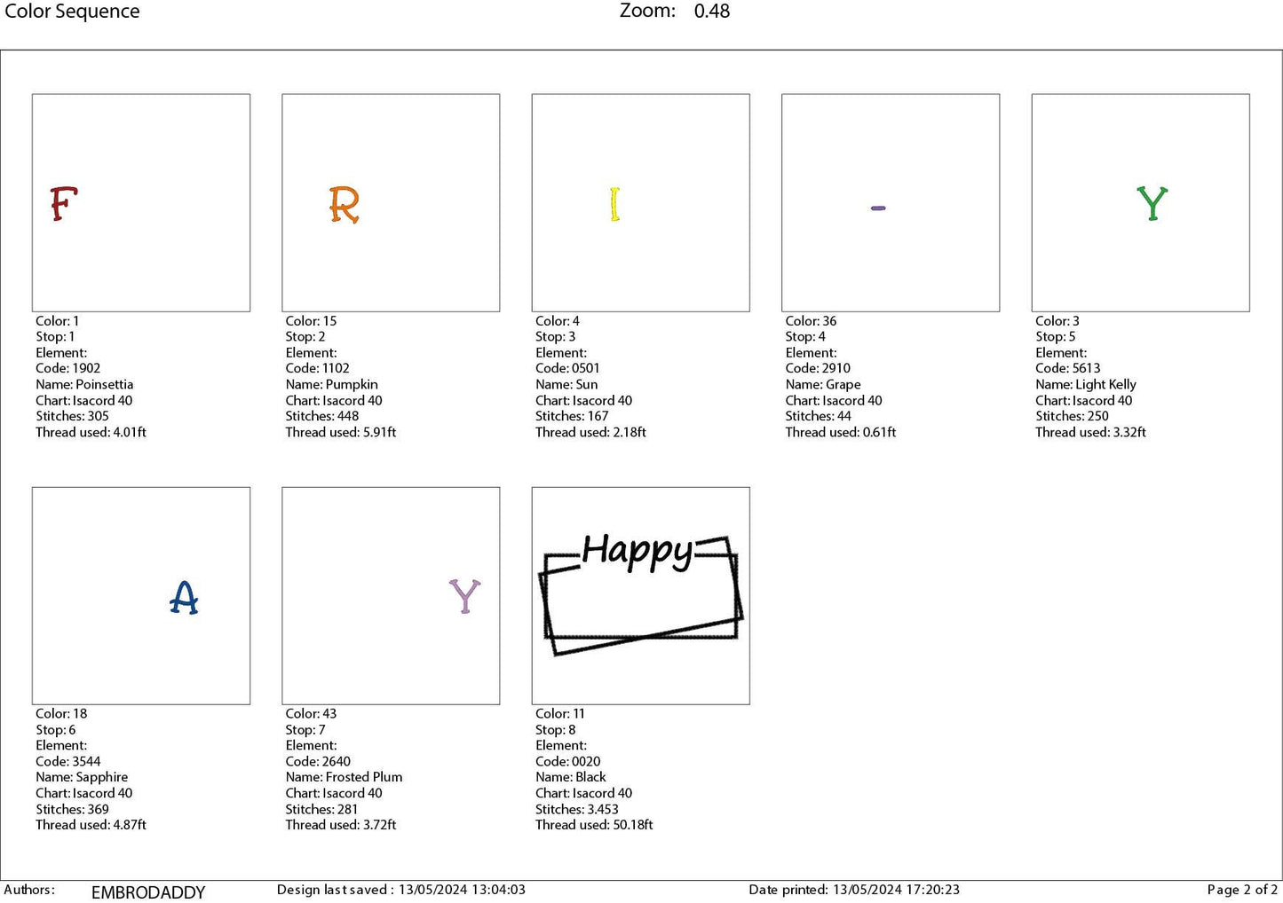 Machine Embroidery files, happy fri-yay, DST, PES, xxx, hus & more