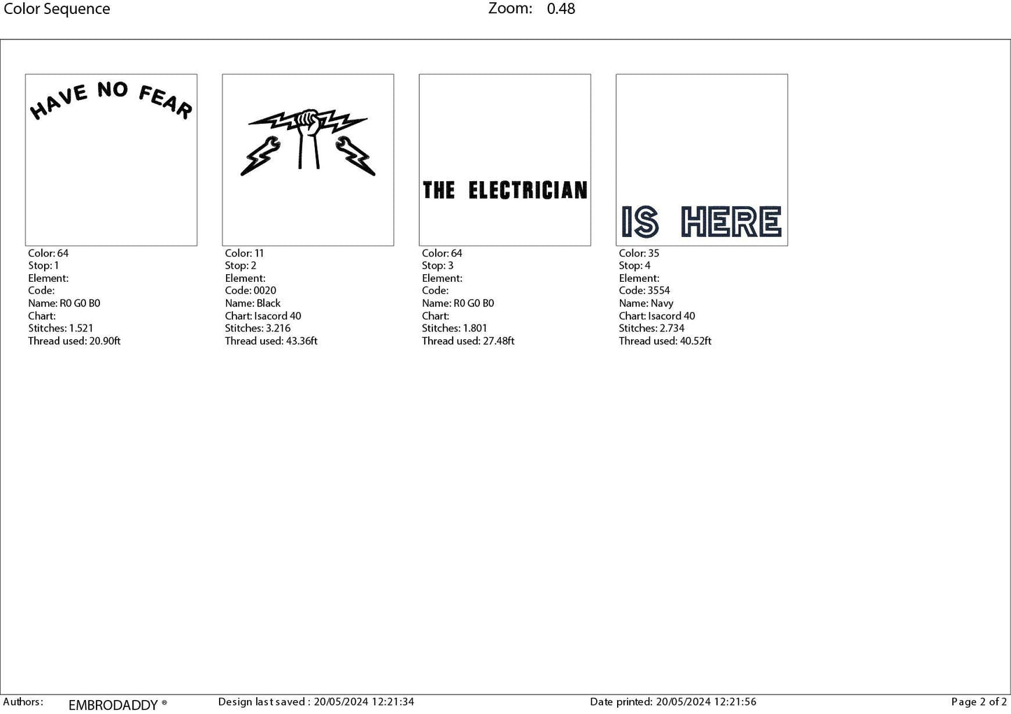 Machine Embroidery files, have no fear electrician is here, PES, DST, xxx, hus & more