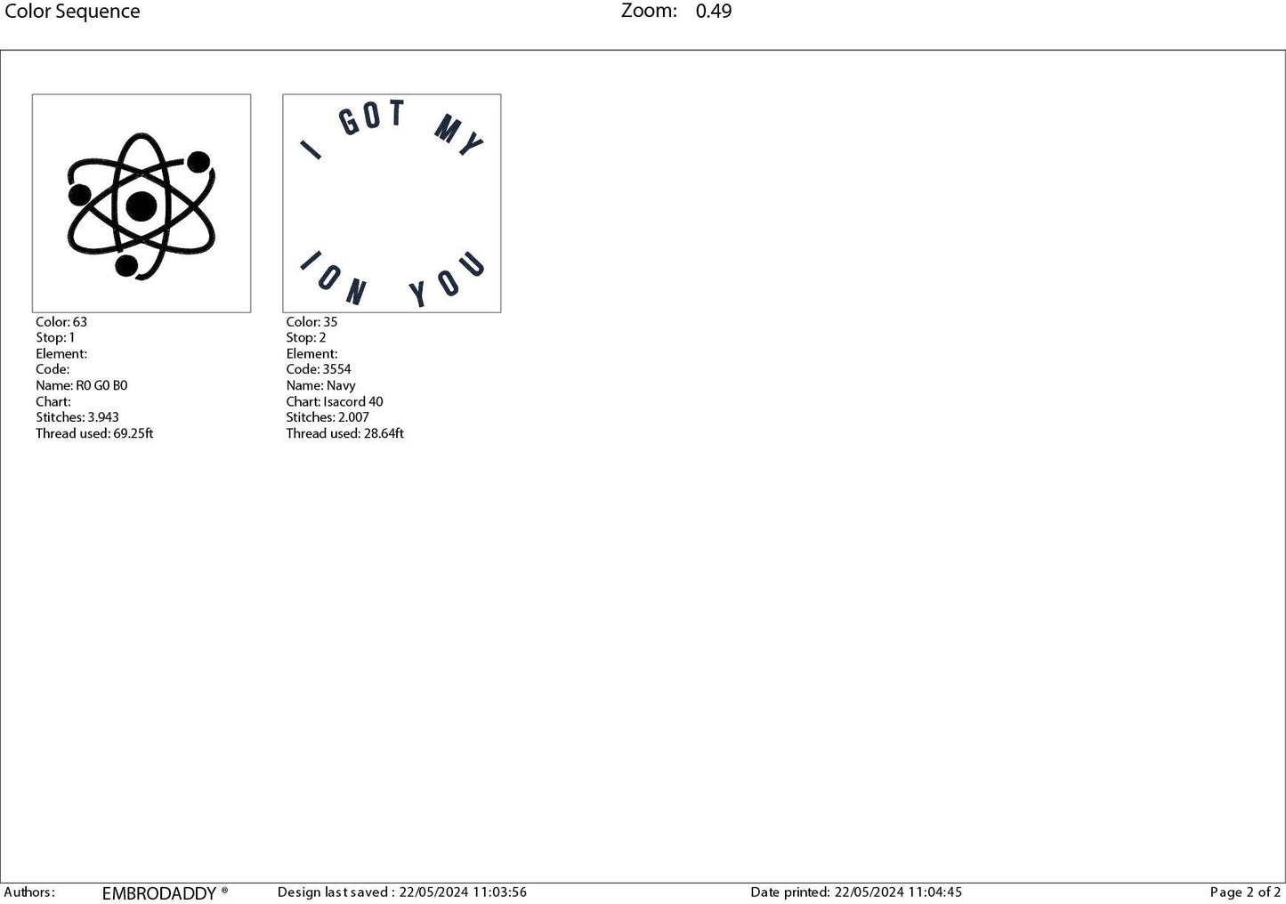 Machine Embroidery files, I got my ion you, DST, PES, xxx, hus & more