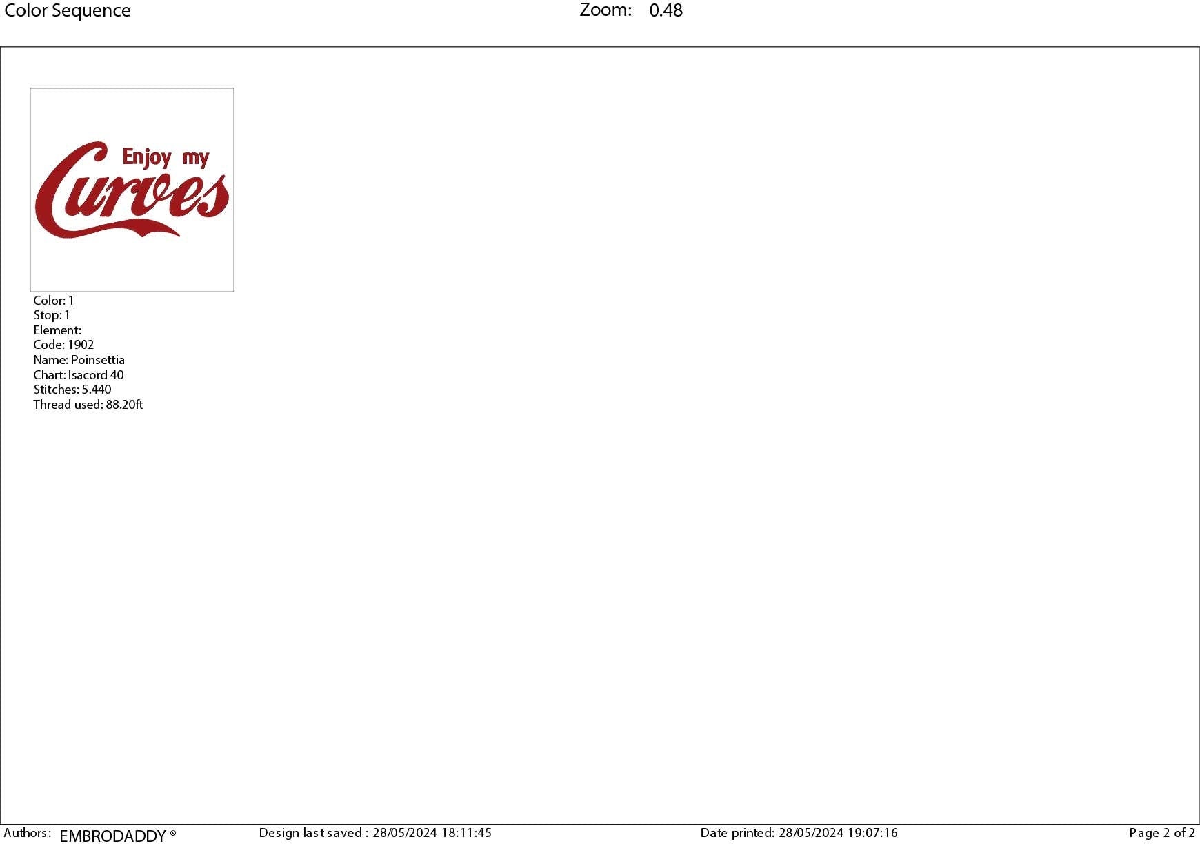 Machine Embroidery files, Enjoy my Curves , PES, DST, xxx, hus & more