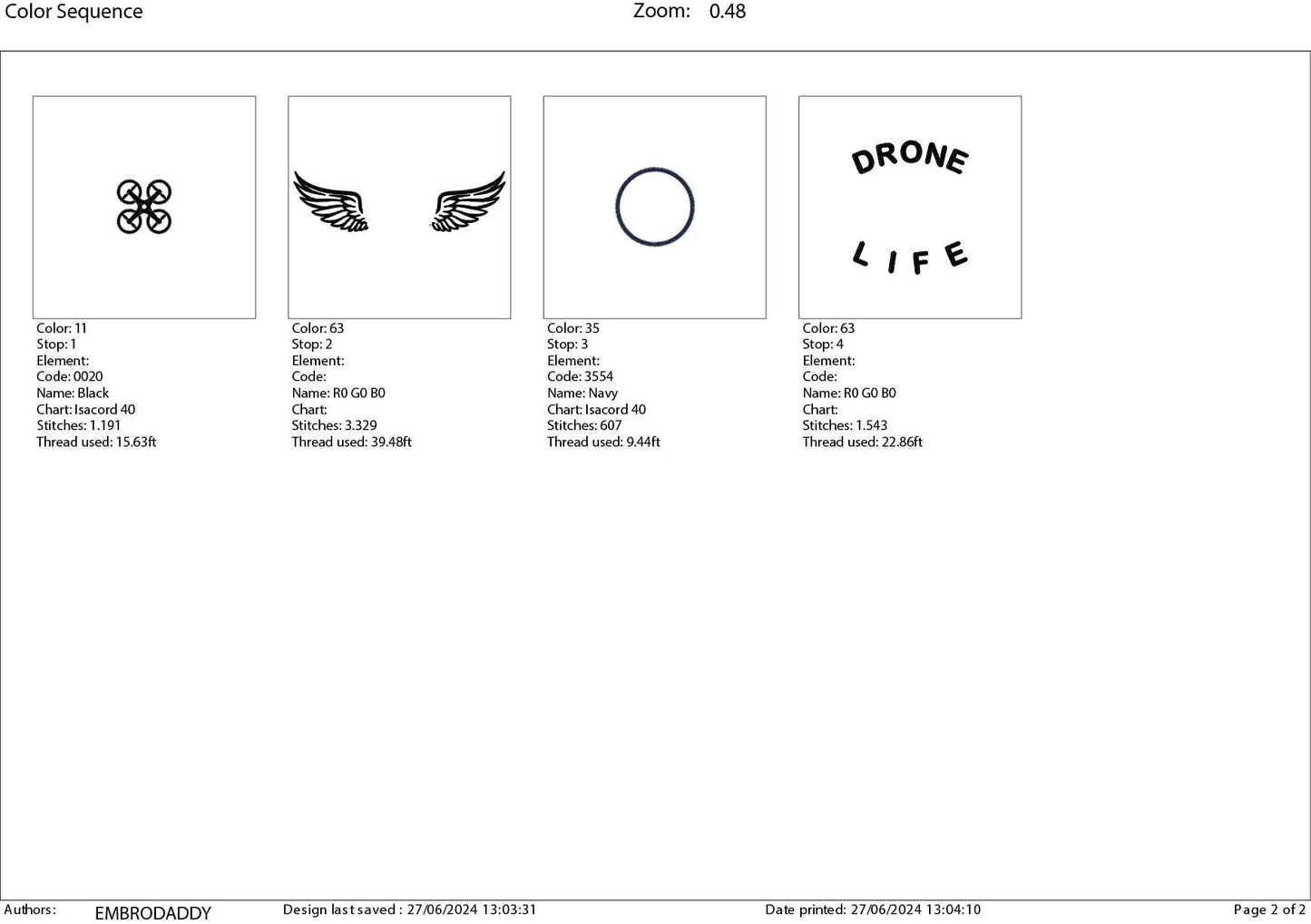 Machine Embroidery files, drone, PES, DST, hus & more