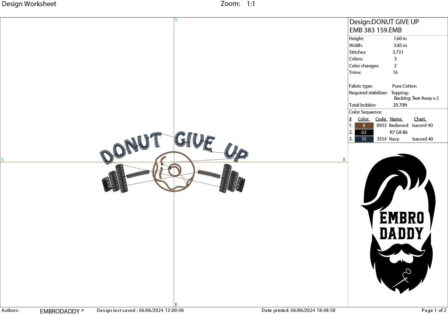 Machine Embroidery files, Donut give up, Workout, USA flag, barbell, Gym, Fitness, Gym Motivatiom, funny, PES, xxx, hus, dst & more