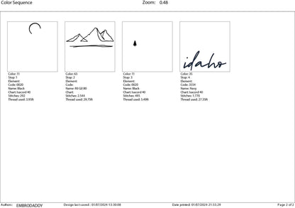 Machine Embroidery files, Idaho, DST, PES, xxx hus & more,