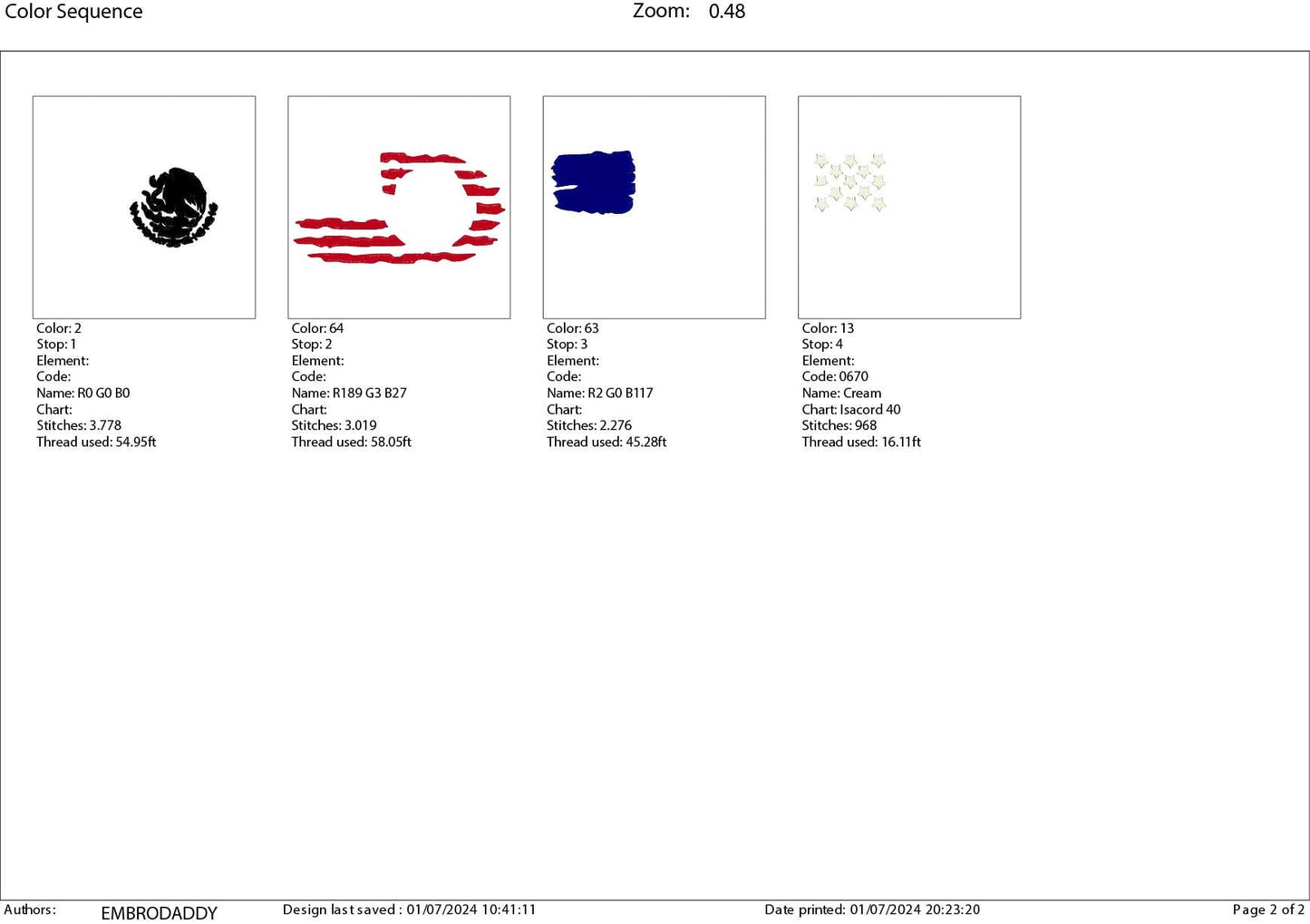 Machine Embroidery files, Usa Flag Mexico, American Mexico Flag Merged PES, DST, xxx, hus & more