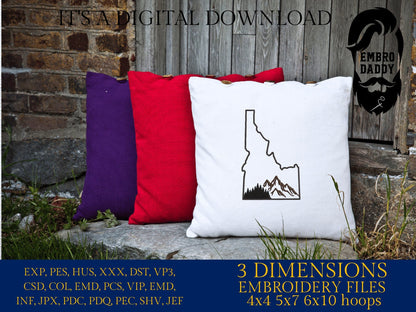 Machine Embroidery files, Idaho, DST, PES, xxx hus & more,
