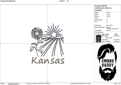Machine Embroidery files, Kansas, DST, PES, xxx hus & more,