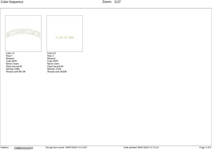 Machine Embroidery files, Sunshine State Of Mind, Varsity Sunshine, Summer Vibes, Retro PES, DST, xxx, hus and more