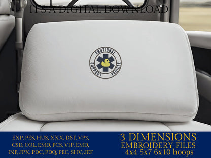 Machine Embroidery files, emotional support vehicle, Duck Wave for off road vehicle, PES, xxx, hus & more