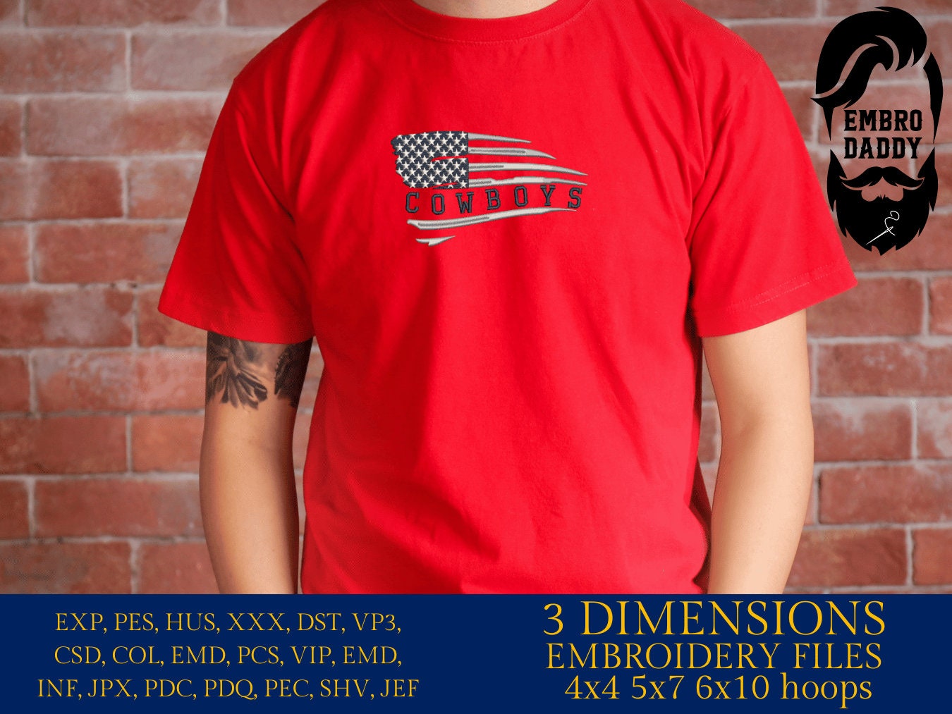 Machine Embroidery files, American Flag, cowboys, PES, dst, xxx hus & more