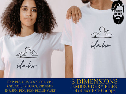 Machine Embroidery files, Idaho, DST, PES, xxx hus & more,