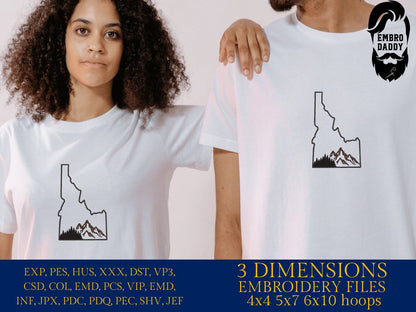 Machine Embroidery files, Idaho, DST, PES, xxx hus & more,